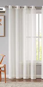 linen sheer curtain