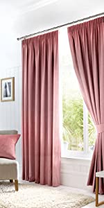 Pink Blackout Curtains Dijon Fusion