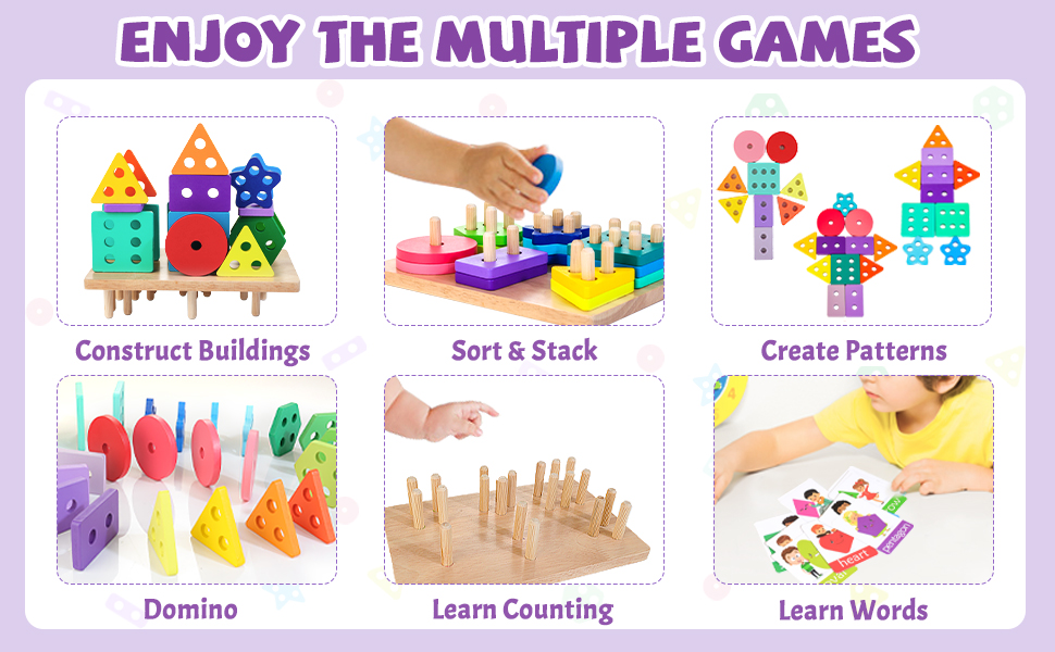 Sorting, Stacking & Plugging Toys