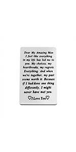 Anniversary Card Gifts I Love You Gifts for Him 