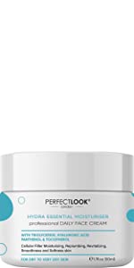 Daily moisturiser face cream with hyaluronic acid triglyceride panthenol dry skin day cream wrinkle 