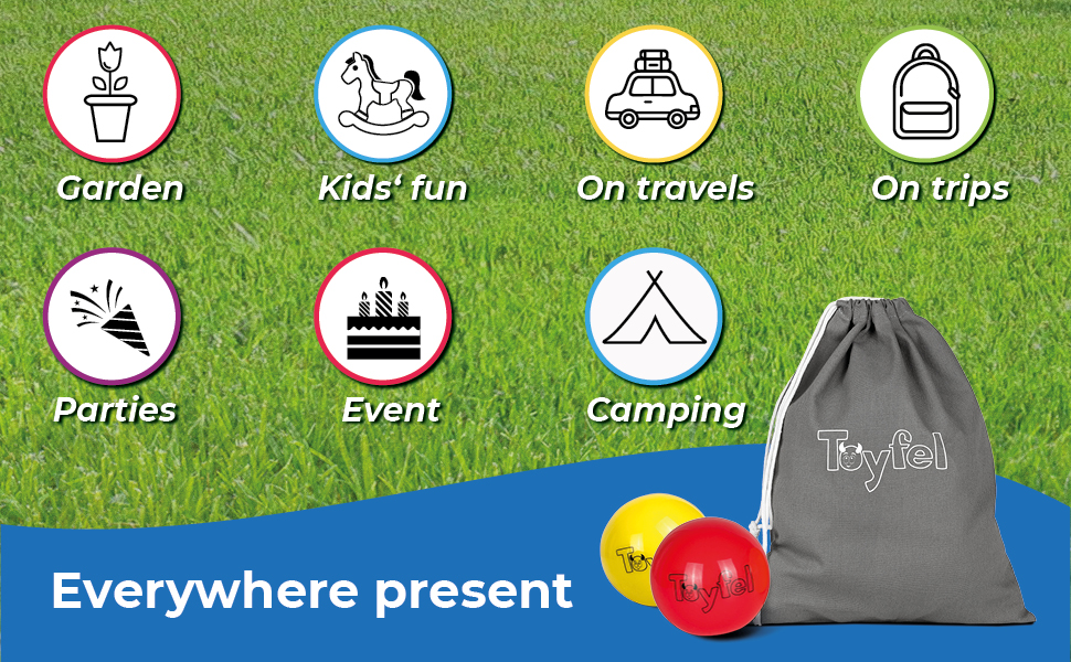 Boule set indoor boccia pentaque boules garden game 