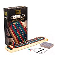 Traditional Wooden Cribbage Board Game Folding