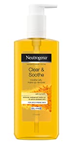 neutrogena, turmeric, clear & soothe, irritated, red skin, spot-prone, moisturiser, toner, cleanser