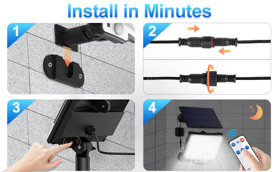 solar outdoor lights garden 3 modes