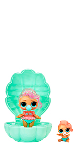 Surprise Glitter Color Change Doll Pearl Surprise - Turquoise