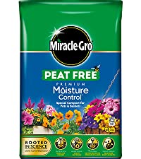 Miracle-Gro Premium Peat Free Moisture Control Compost for Pots & Baskets