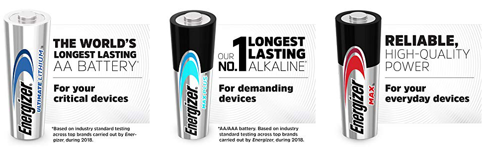 energizer battery batteries new max plus ultimate lithium recharge rechargeable charger torch 1.5v