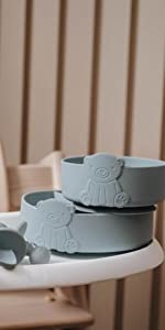 baby toddler weaning plate bowl spoon bib set sets bowls plates suction feeding cutlery