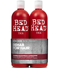 tigi bed head bedhead urban antidotes resurrection shampoo and conditioner set damaged hair repair