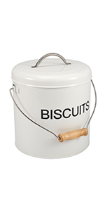metal cookies storage bin