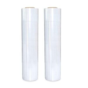 REQUISITE NEEDS Heavy Duty Shrink Wrap Roll Cling Film Packaging 400MM x 250M (Pack Of 2