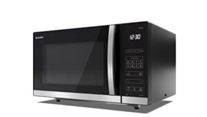 SHARP YC-QS302AU-B 30 Litre 900W Black Flatbed Solo Microwave Oven