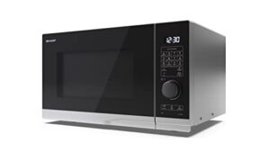 SHARP YC-PG254AU-S 25 Litre 900W Silver/Black Microwave Oven with 1000W Grill Cooker