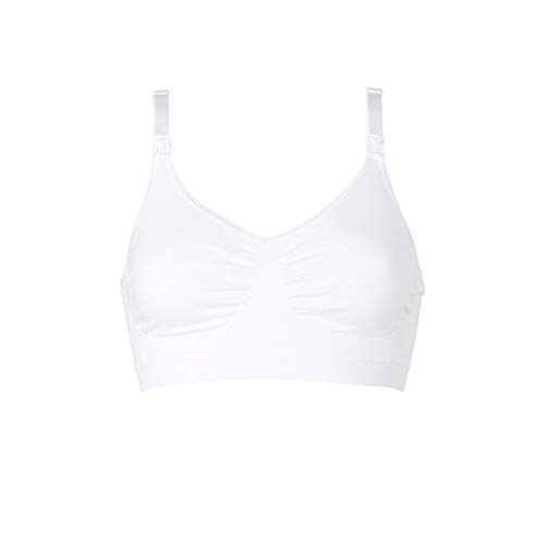 Medela Women's Pregnancy and Nursing Bra Women's Pregnancy and Nursing Bra Seamless Bra and Underwire for Pregnancy and Nursing Elastic Band