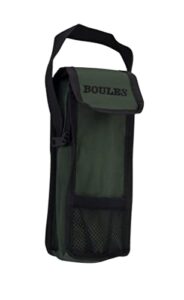 Engelhart - bag for 3 boules game with handle Opening at the top - Opens and closes with zipper and scratch- Size; 23 x 8.5 x 3.5 cm