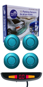 DPS455 Rear Roof Display Parking Sensor Kit Dolphin Automotive Electric Blue