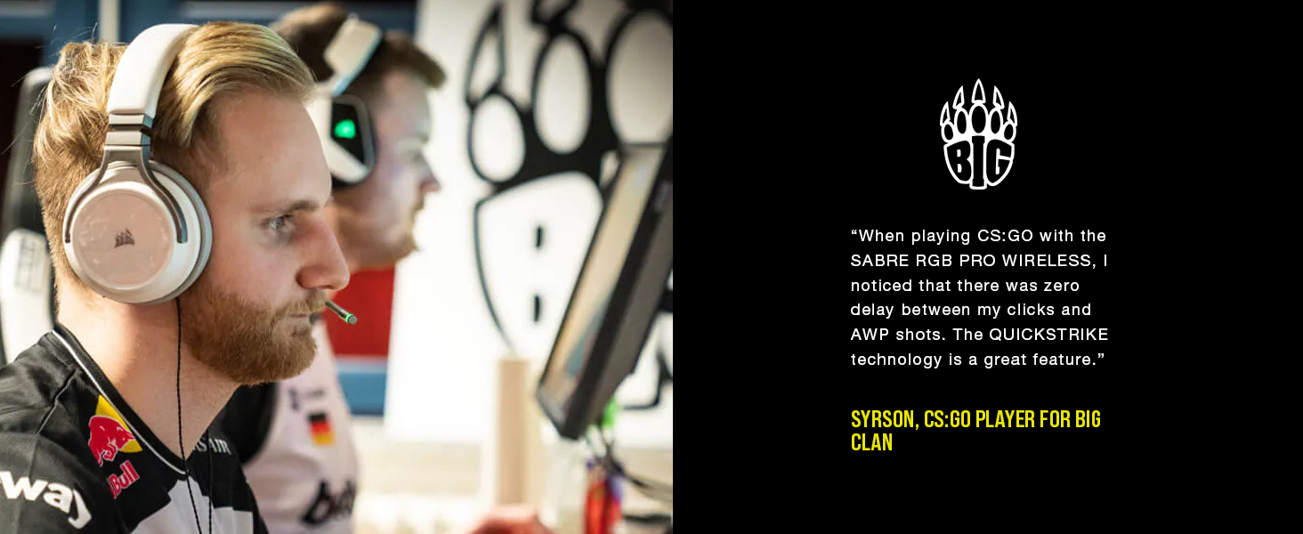 Zero delay between clicks and shots. QUICKTRIKE technology is a great feature