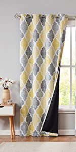 moroccan blackout yellow