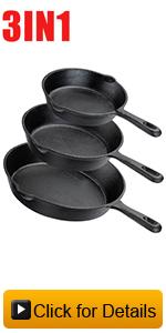 Overmont Cast Iron Skillet