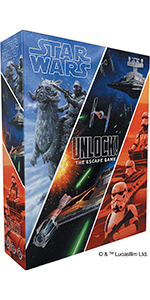 Asmodee | Unlock! Star Wars The Escape Game | Board Game Ages 10+ 1-6 Players 60 Minute Playing Time