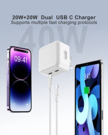 Apple iPhone 20W USB C Fast Charger,iPhone Fast Charger Plug fast Charger Power and 6.6FT iPhone ...