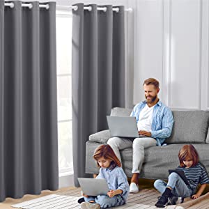 blackout curtains eyelet for bedroom living room kitchen