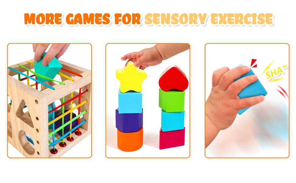 Wooden Shape Sorter Cube