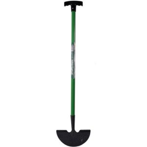 NEW LONG HANDLE GRASS LAWN EDGE HOE BORDER EDGING TOOL GARDENING DIG SOIL | HALF MOON SHAPE | CARBON STEEL EDGING IRON | HAND TOOL HANDLE
