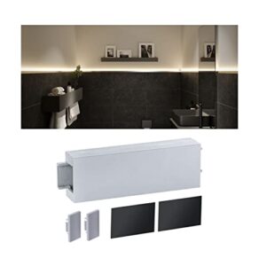 Paulmann 78408 LumiTiles Accessory Profile Top Cover 8 cm Telegrey Splash Protection Plastic Lighting System