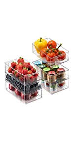Fridge Organizers Storage Boxes