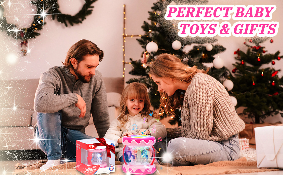 Unicorn Rotating Projector Light Up Toys has 6 Kinds of Colorful Lights