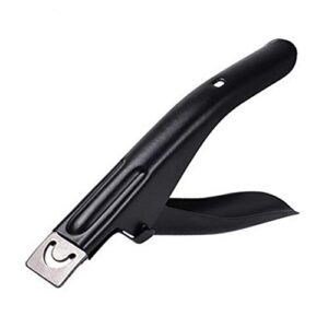 False Nail Clipper Nail Tips Cutter for Acrylic False Fake Gel Artificial Nails Manicure Pedicure Trimmer Nail Care Tools Home Salon Nail Art (Black)