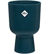 Elho Vibes Fold Coupe 14 - Flowerpot for Indoor - Ø 13.9 x H 21.0 cm - Pink/Delicate Pink