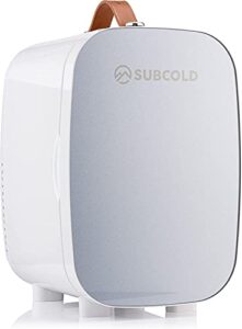 Subcold Pro6 Luxury Mini Fridge Cooler | 6 Litre / 8 Cans | AC and Exclusive USB Power Option | Portable Small Fridge for the Office