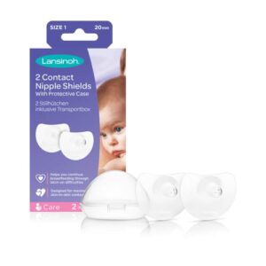 Lansinoh Contact Nipple Shields with Case (20mm Medium)