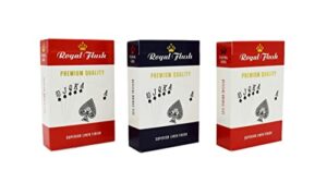 Royal Flush Playing Cards UK - 3 x Deck of Cards