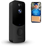 KAMEP [2022 Upgraded] Video Doorbell Camera 2K HD WiFi Smart Wireless Camera Doorbell with Indoor...