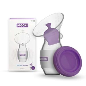 Mochi Hands-Free Wearable Manual Breast Pump with Unique Milk Stopper Cup Feeder for Comfortable and Convenient Breastfeeding