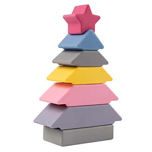 7 PCS Silicone Stacking Blocks