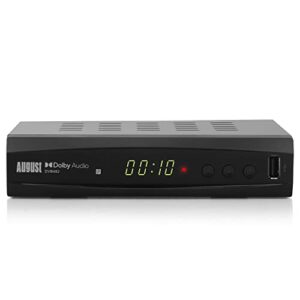 Freeview Set Top Box Recorder - August DVB482 - Watch and Record Live TV From 2 Channels at the Same Time - HDMI Full 1080p HD Receiver UK Program Guide and TimeShift - Multimedia Playe