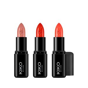 KIKO Milano Smart Fusion Lipstick Kit 01 | Lip Kit With 3 Radiant-Finish Lipsticks