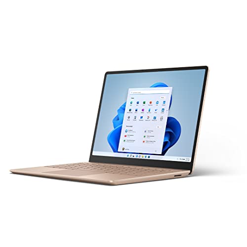Microsoft Surface Laptop Go 2 Ultra-Thin 12.4” Touchscreen Laptop - Sandstone - Intel Core i5 - 8GB RAM - 128GB SSD - Windows 11 Home - 2022 model
