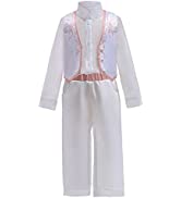 Boys Encanto Costume Antonio Madrigal Fancy Dress Up Halloween Vest Shirt Outfit with Scarf Chris...