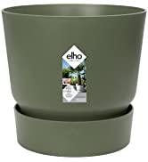 Elho Greenville Round 25 - Flowerpot - Brique - Outdoor - Ø 24.48 x H 23.31 cm