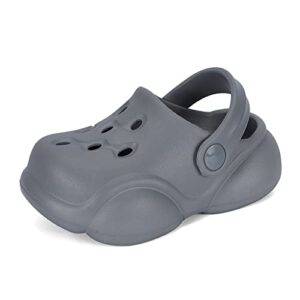 LACOFIA Toddler Boys Girls Garden Clogs Shoes Non-Slip Beach/Pool Slides Kids Summer Slippers
