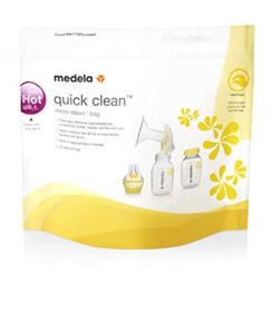 Medela Quick Clean Microwave Bags - Quick and Convenient Cleaning of Breast Pump Parts or Accessories