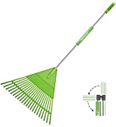 ORIENTOOLS Artificial grass brush, Turf Rake artificial Lawn Brush, Grass rake with Foldable Ligh...