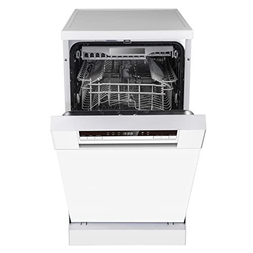 Hisense HS520E40WUK Slimline 11 Places Free Standing Dishwasher White with 15 Minutes Quick Wash            [Energy Class E]