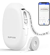 SUPVAN E10 Label Maker with Tape, Continuous Customisable Labels, Portable Bluetooth Label Printe...